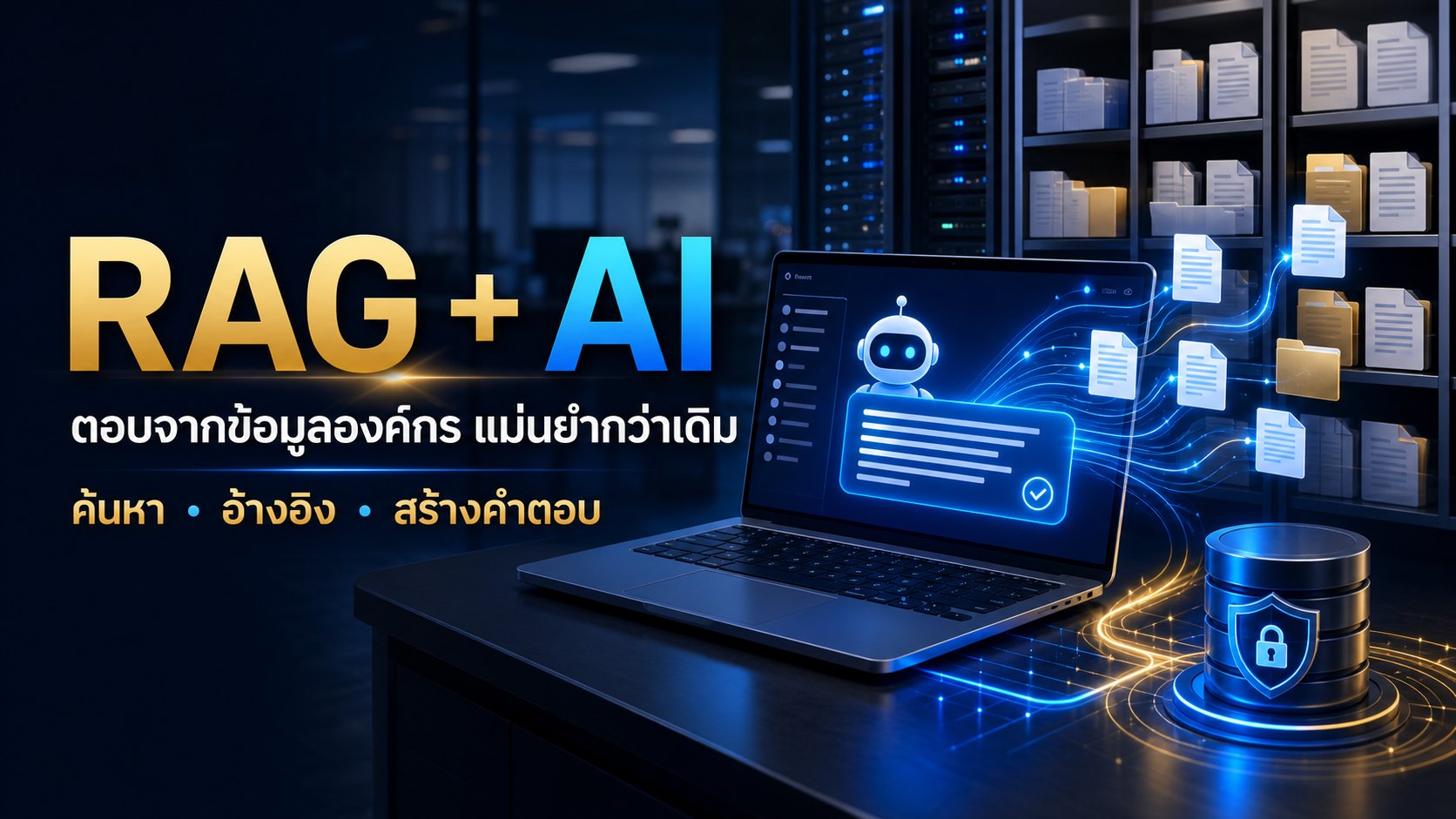 RAG และ AI ตอบจากข้อมูลองค์กรอย่างมีแหล่งอ้างอิง